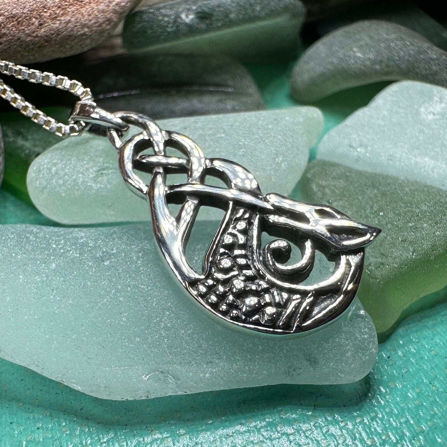 Muirgen Celtic Dragon Necklace