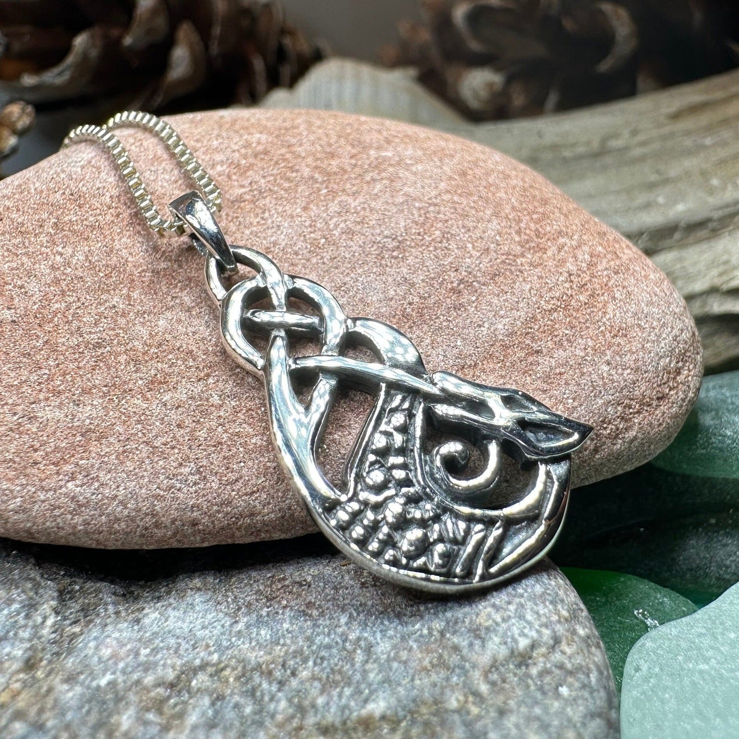 Muirgen Celtic Dragon Necklace