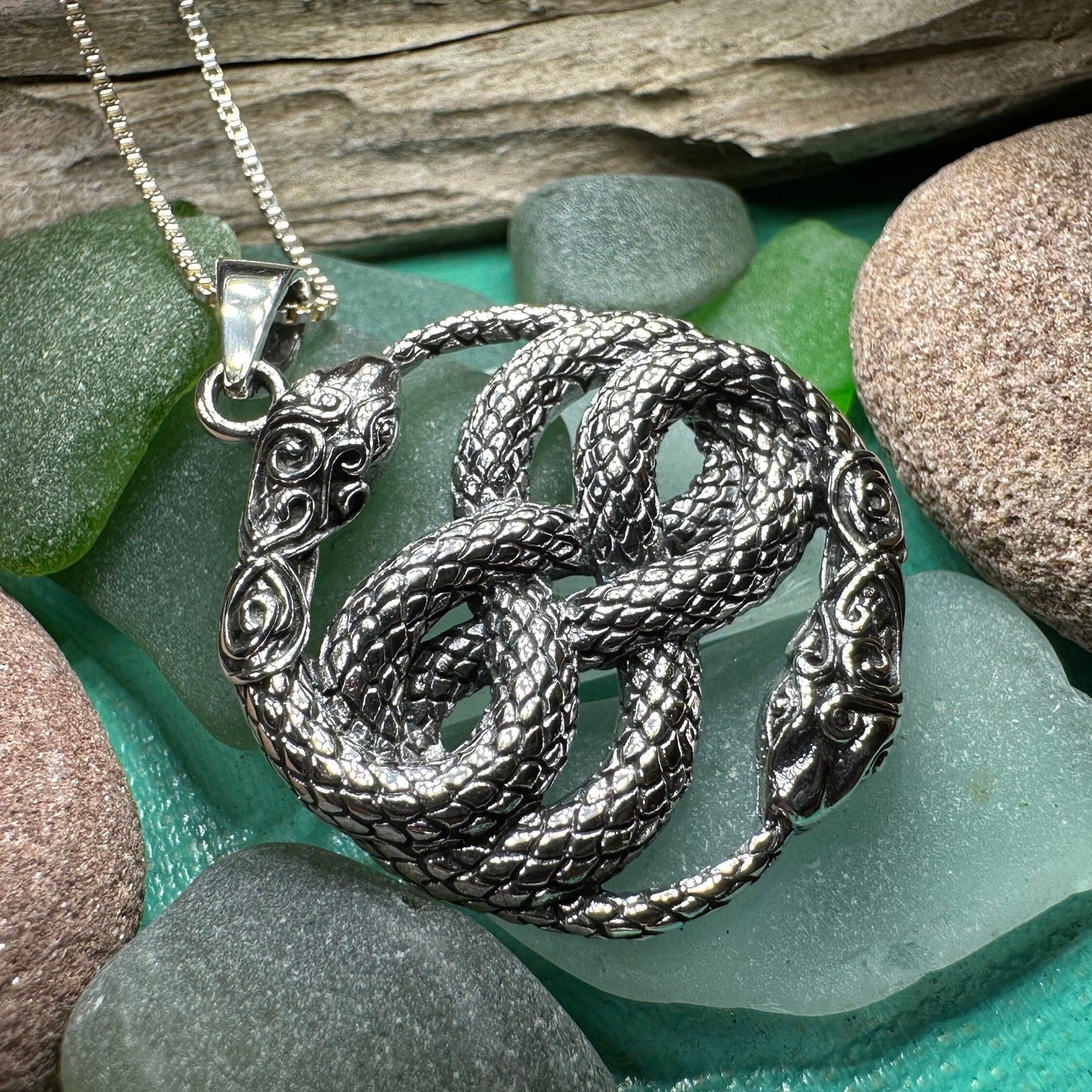 Sivart Celtic Snake Necklace
