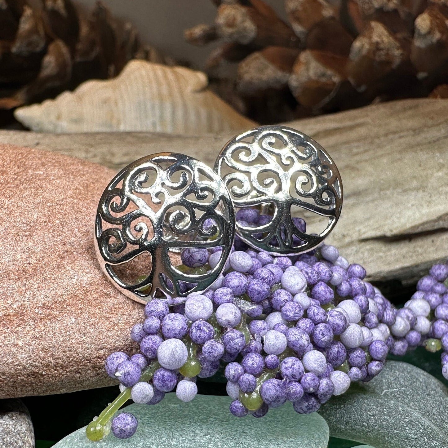 Muirenn Tree of Life Stud Earrings