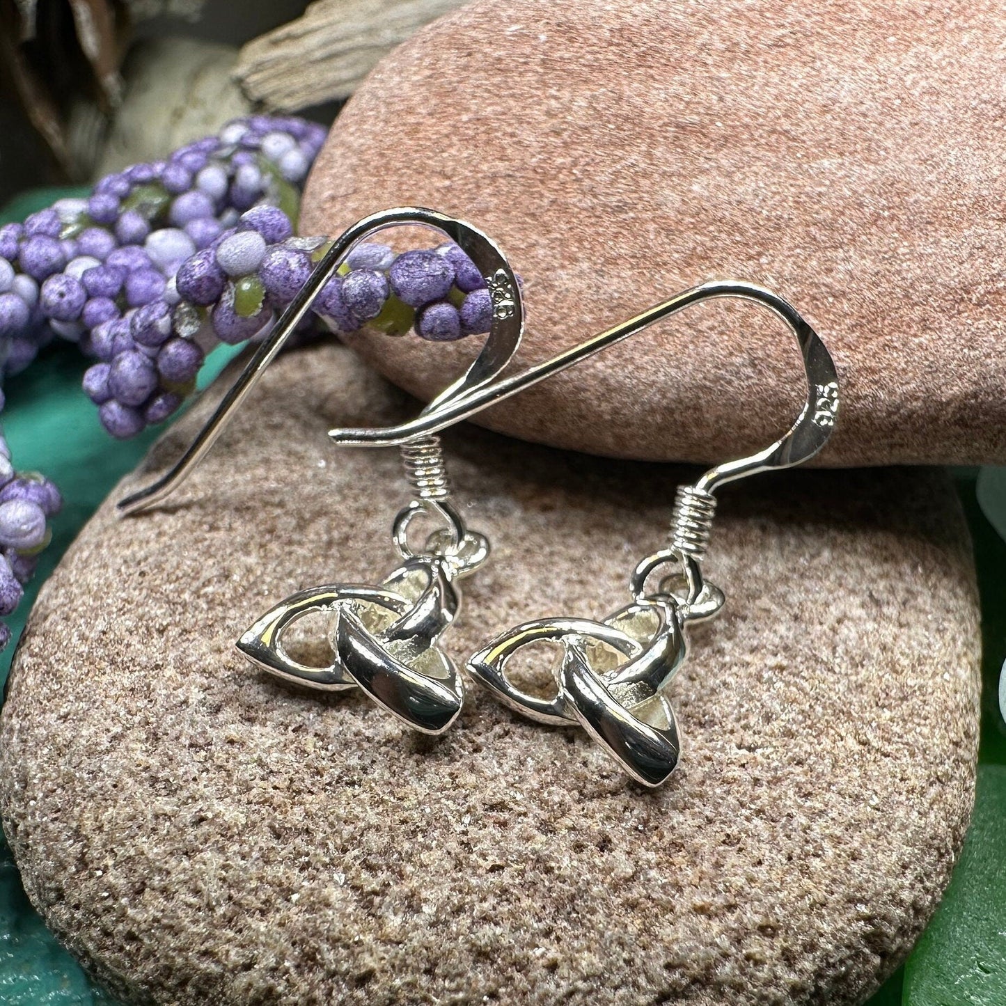 Petite 3-D Trinity Knot Earrings