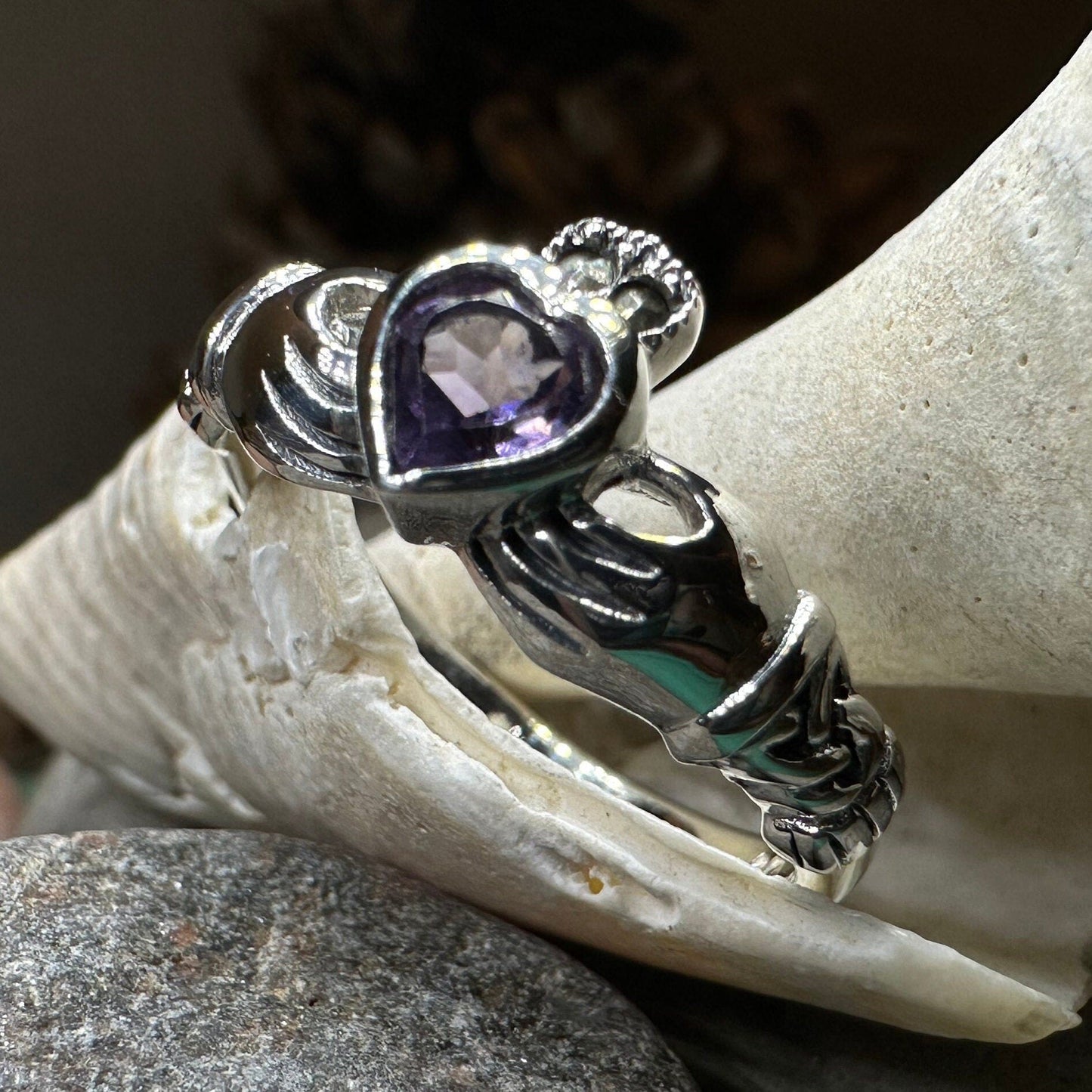 Eriu Marcasite Claddagh Ring