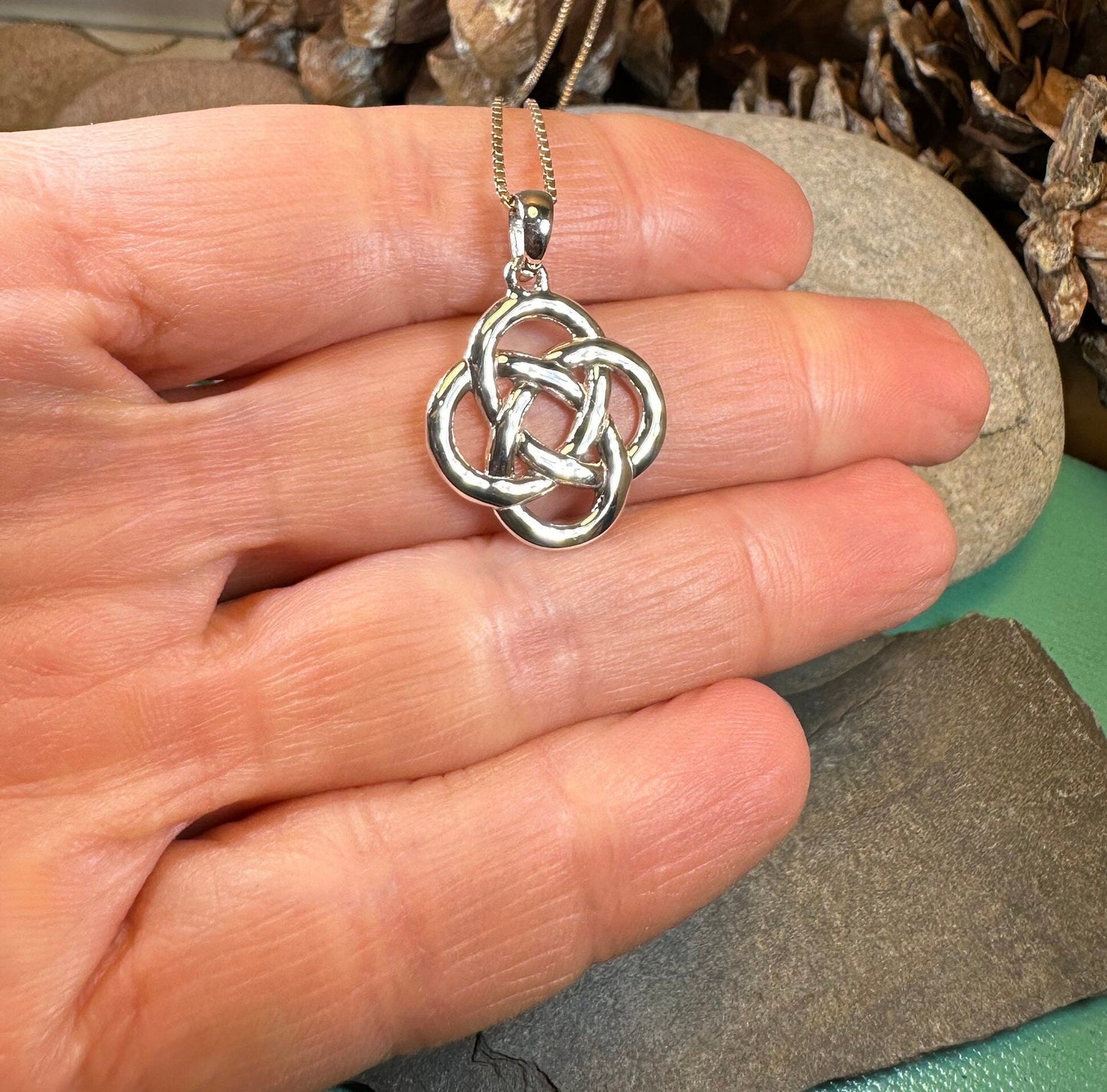 Celtic Strength Dara Knot Necklace