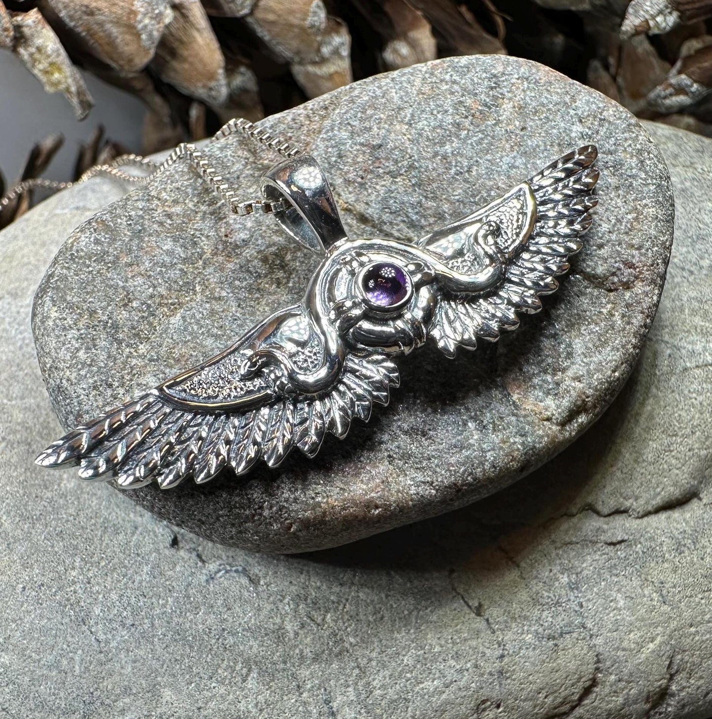 Winged Sun Egyptian Pendant