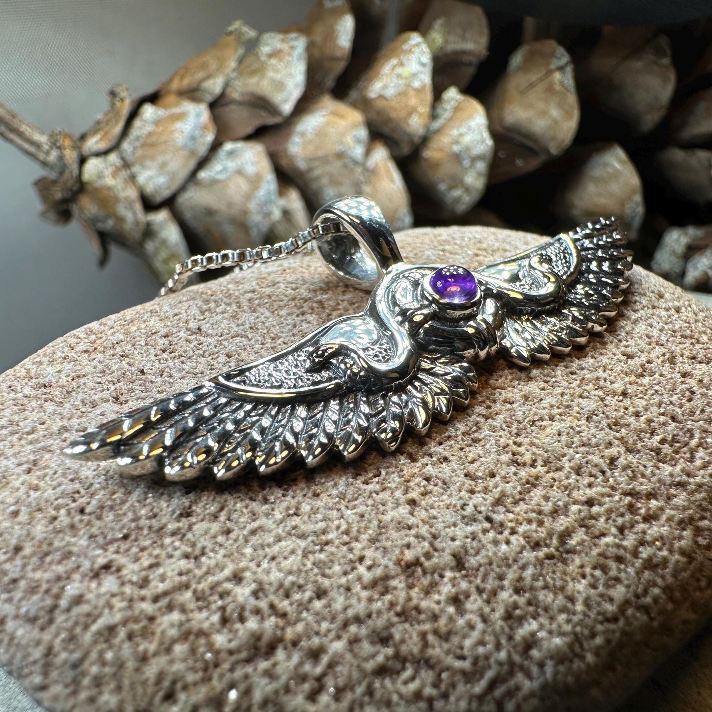 Winged Sun Egyptian Pendant