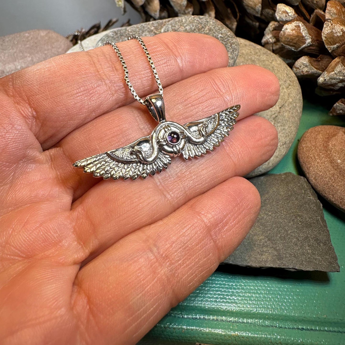 Winged Sun Egyptian Pendant