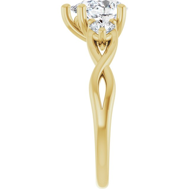 14K Yellow 8x6 mm Pear Engagement Ring