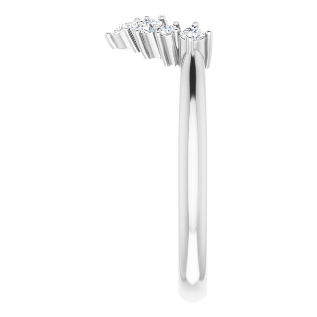 14K White 1/5 CTW Natural Diamond Matching Band