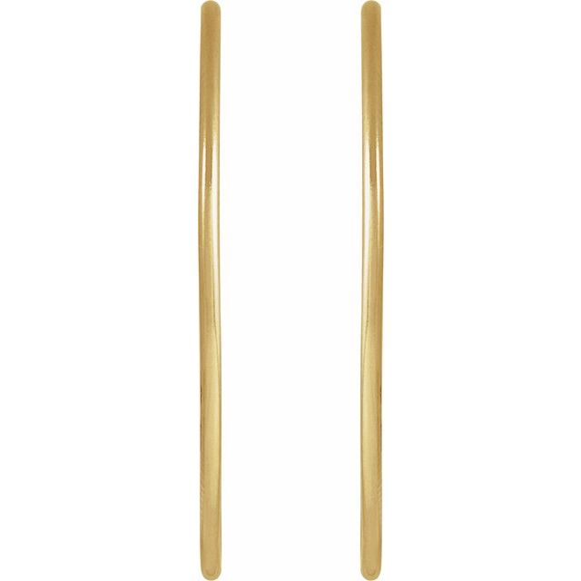 14K Yellow Gold-Filled 38 mm Hoop Earrings