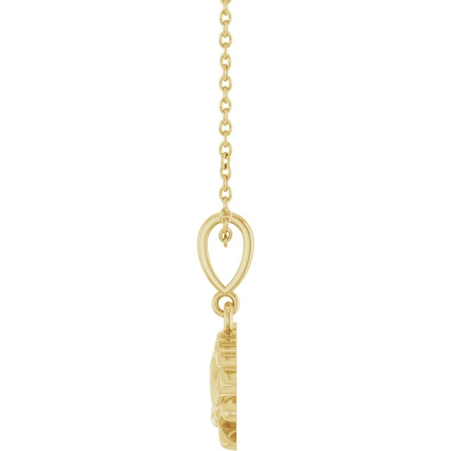 14K Yellow Sea Turtle 16-18" Necklace