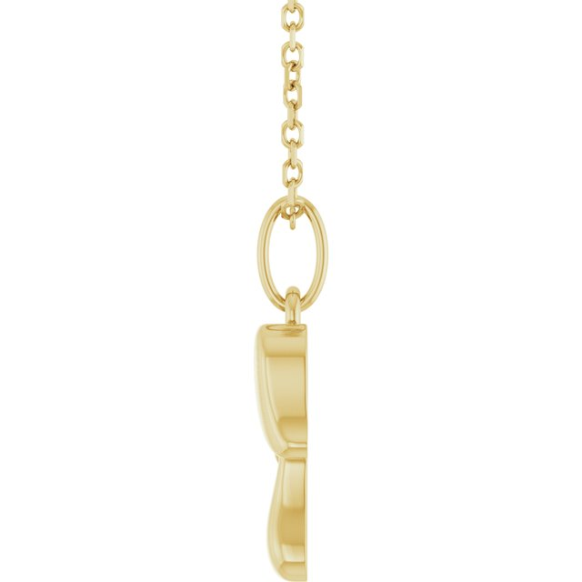 14K Yellow Mushroom 16-18" Necklace