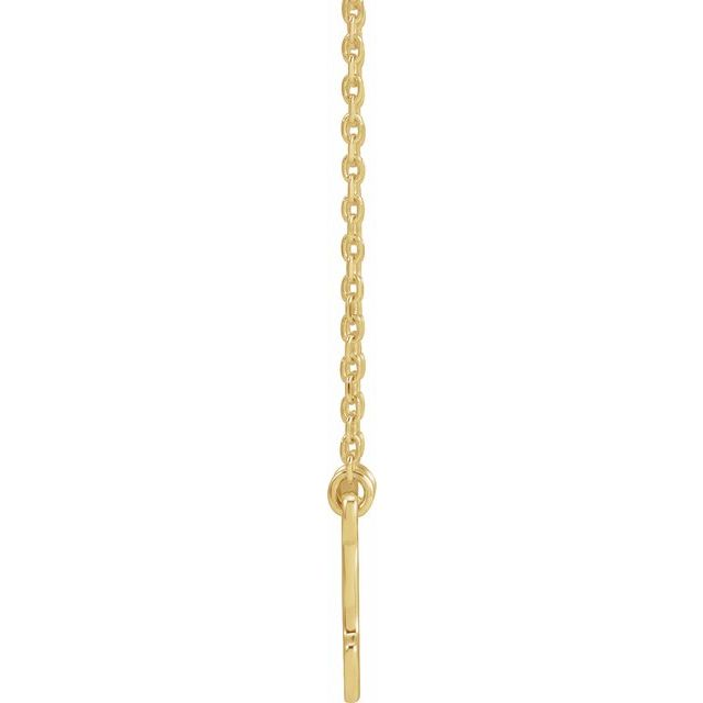 14K Yellow Mama Bear 18" Necklace