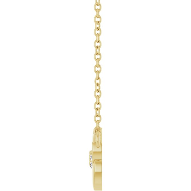 Accented Leaf Necklace or Center