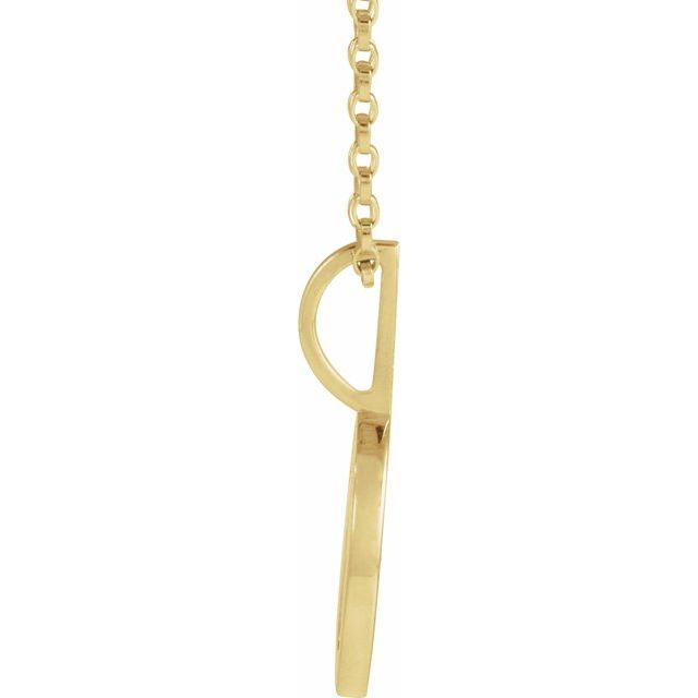 14K Yellow .03 CTW Natural Diamond Mama Bear 18" Necklace