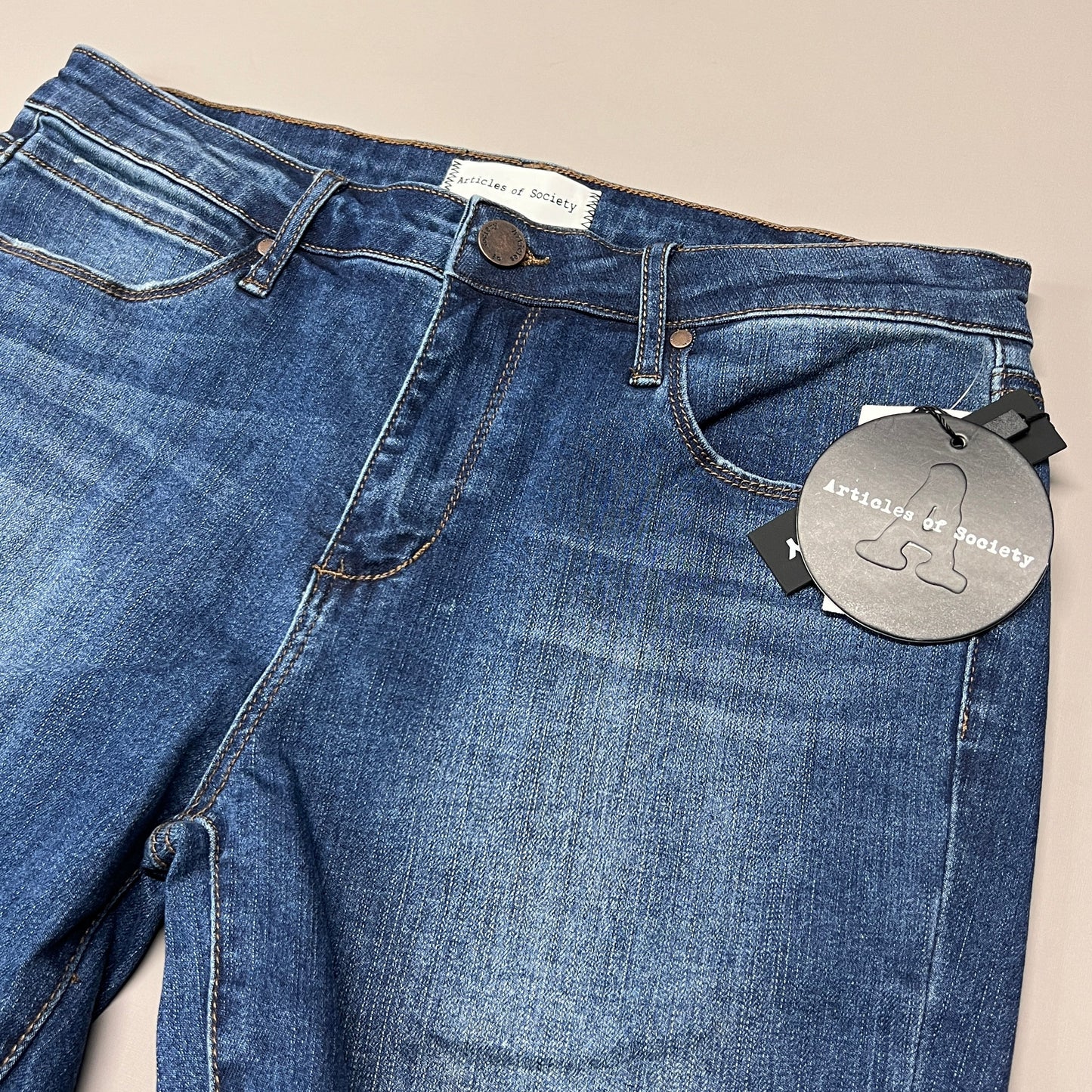 ARTICLES OF SOCIETY Hilo Ripped Denim Jeans Women's Sz 30 Blue 5350PLV-706 (New)