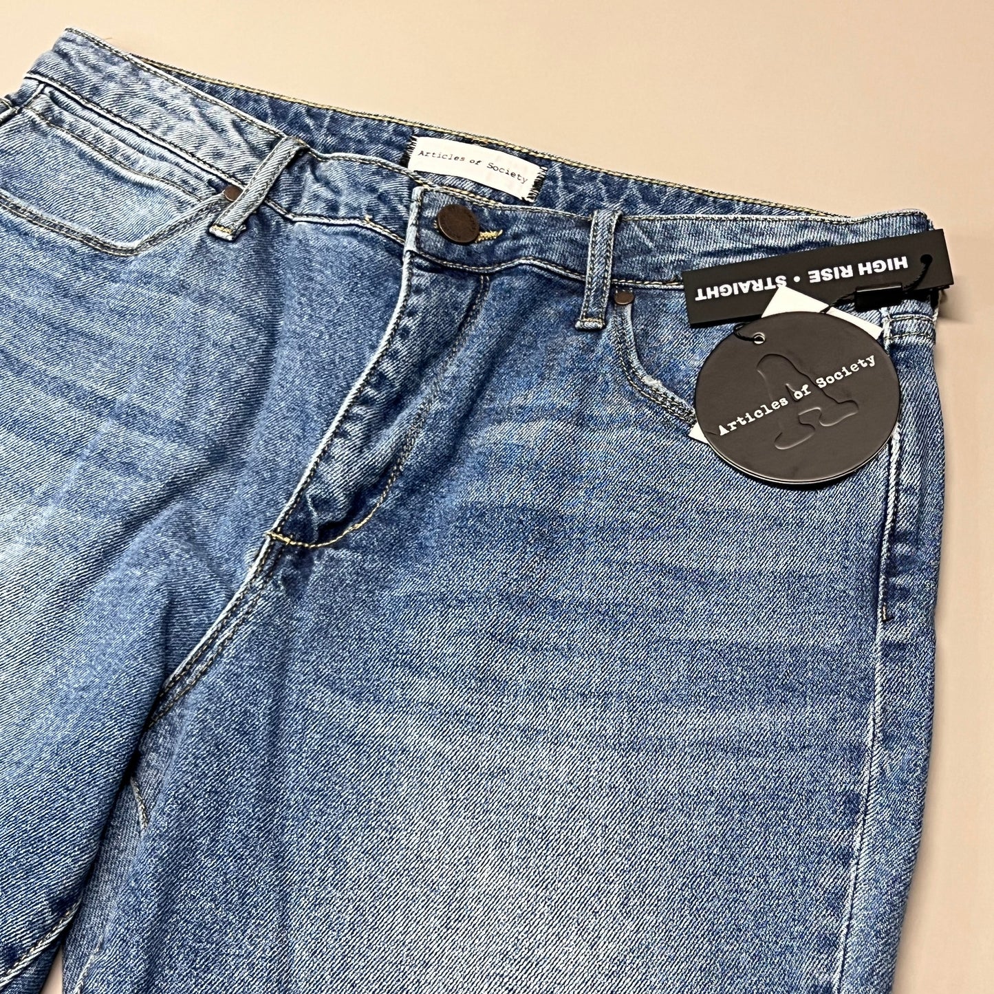 ARTICLES OF SOCIETY OMAO High Rise Denim Jeans Women's Sz 29 Blue 4009TQ3-716 (New)