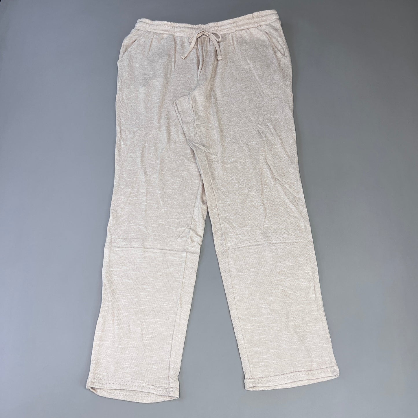 NATORI Soft Stretch Knit Lounge Pant Ankle Length Women's Sz M Heather Latte NC7208Y (New)