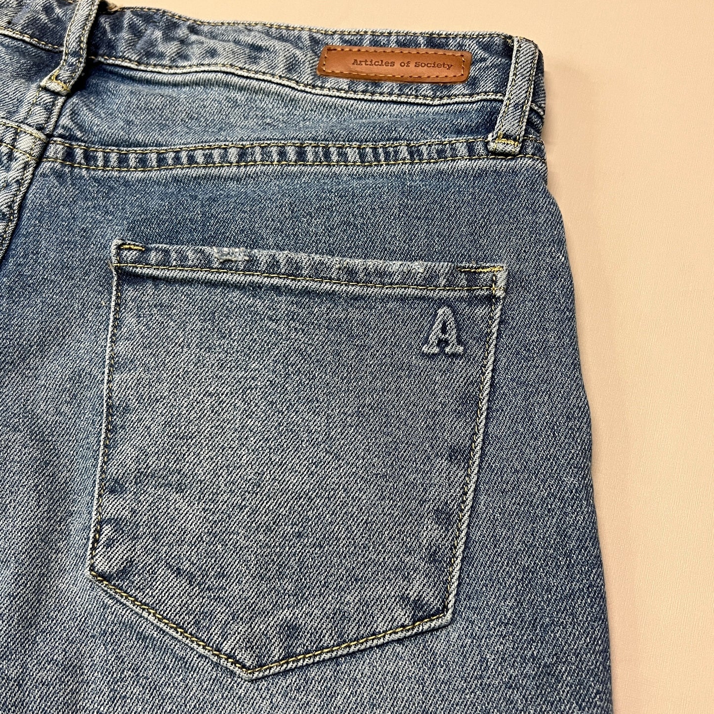 ARTICLES OF SOCIETY OMAO High Rise Denim Jeans Women's Sz 26 Blue 4009TQ3-716 (New)