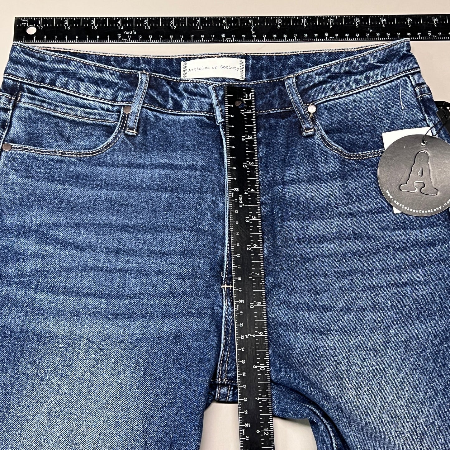 ARTICLES OF SOCIETY Ewa Beach Denim Jeans Women's Sz 27 Blue 4810TQ3-718 (New)