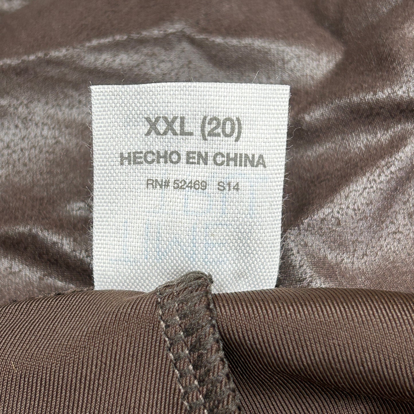 TIME AND TRU Women's Faux Leather Leggings Sz XXL 20 Brown (New)