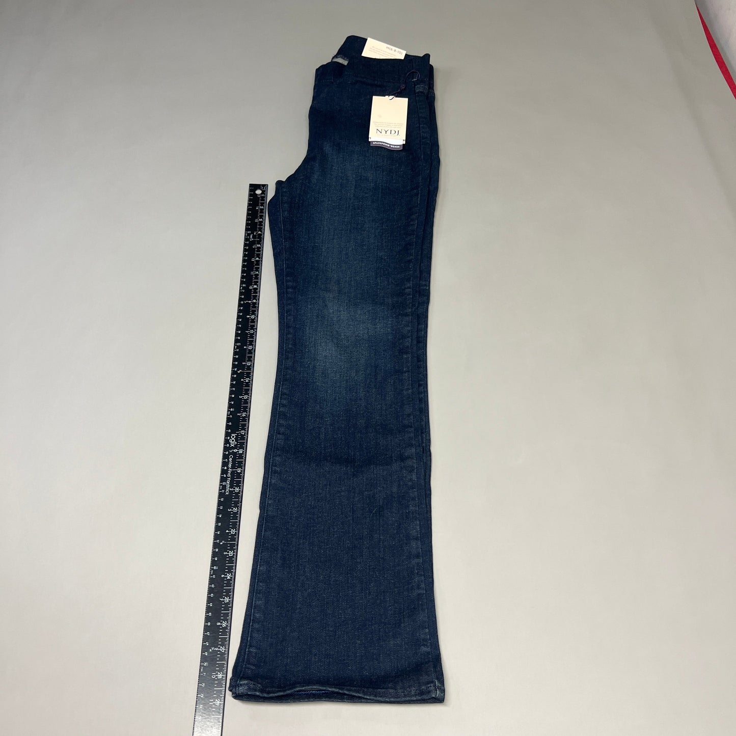 NYDJ Pull On Slim Boot Spanspring Denim Jeans Women's Sz M Kenzie MMNS8524 (new)