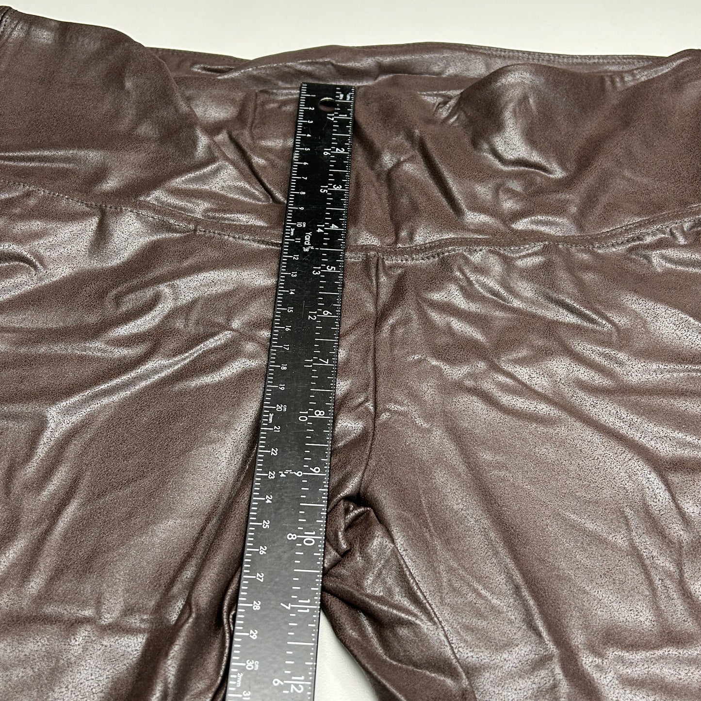 TIME AND TRU Women's Faux Leather Leggings Sz XXL 20 Brown (New)