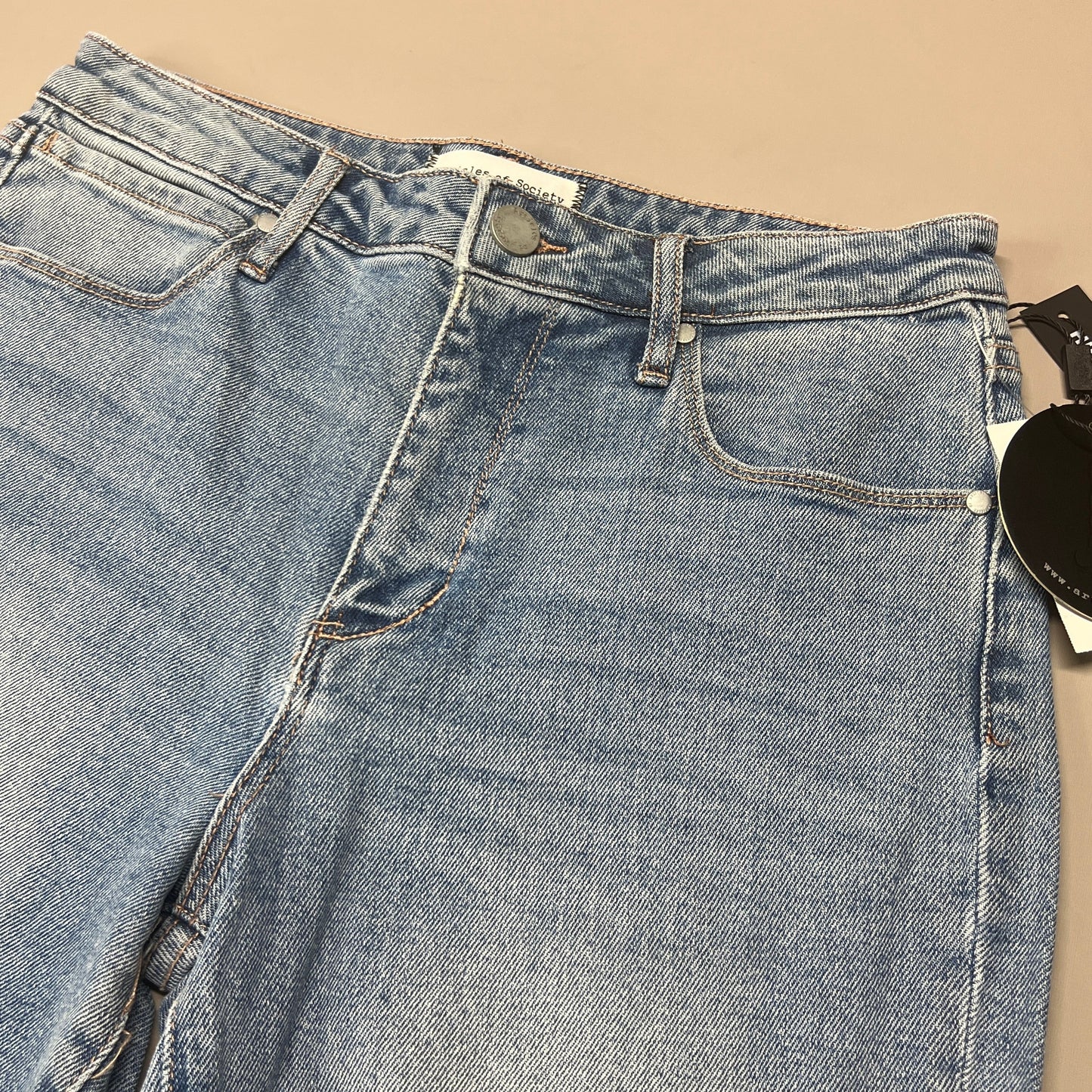 ARTICLES OF SOCIETY Orchidland Ripped Denim Jeans Women's Sz 25 Blue 4009TQ3-717 (New)