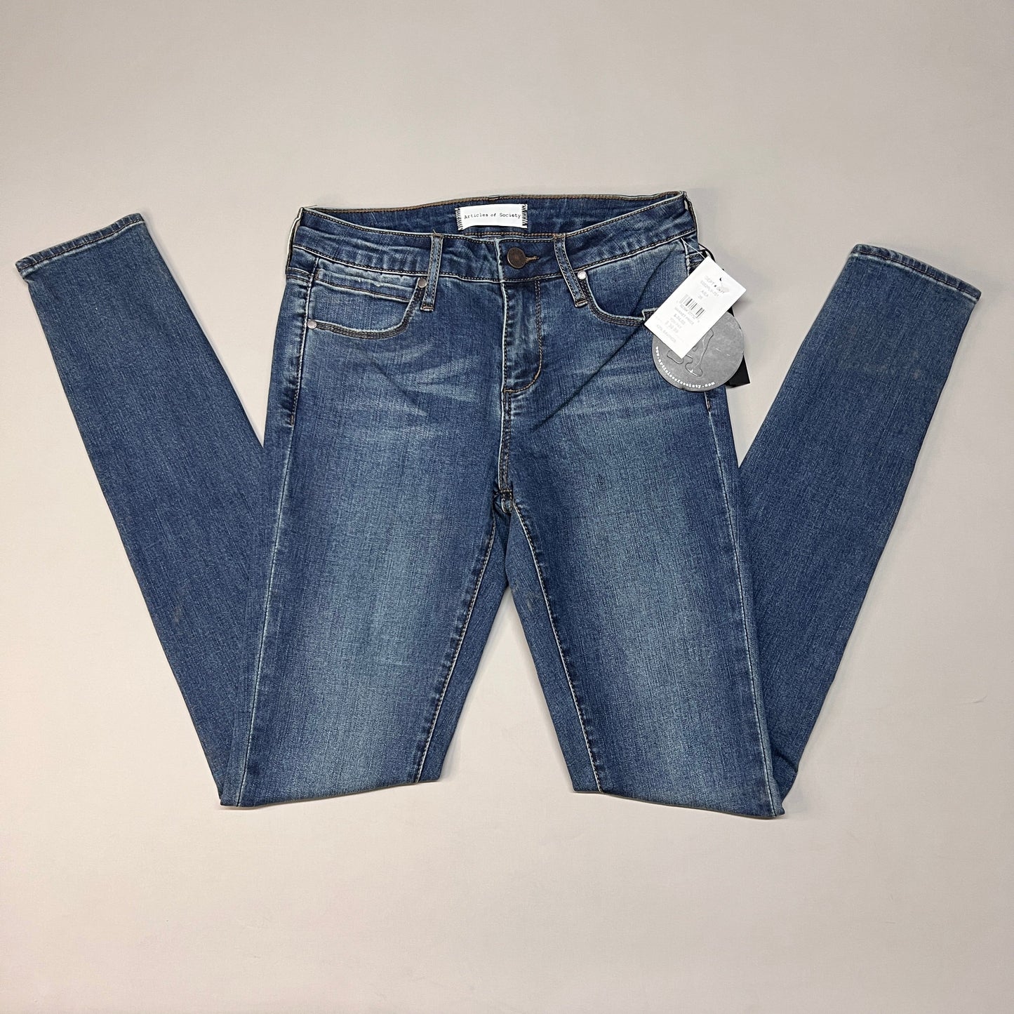 ARTICLES OF SOCIETY Aiea Denim Jeans Women's Sz 25 Blue 5352PLV-701 (New)