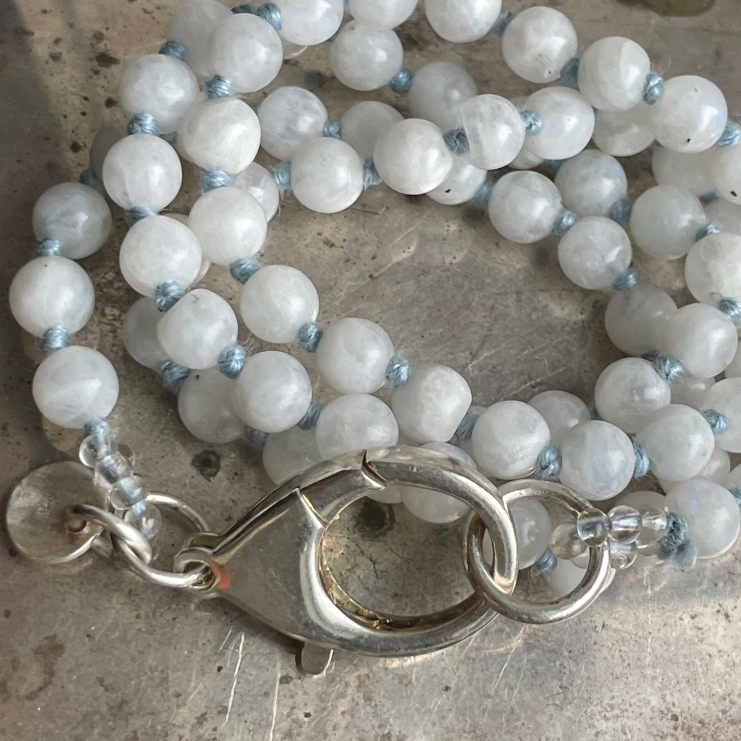 Rainbow Moonstone Medium + Clasp