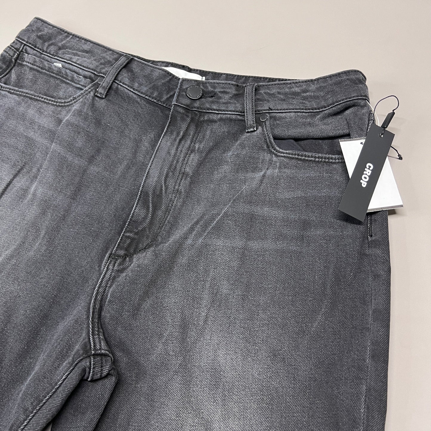 ARTICLES OF SOCIETY Kate Eleele Raw Hem Cropped Jeans Women's Sz 30 Black 4810TQB-720 (New)