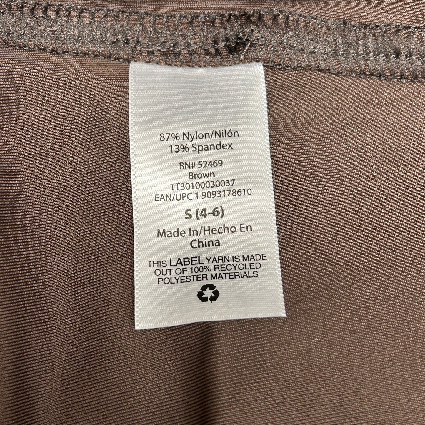TIME AND TRU Women's Faux Leather Leggings Sz S 4-6 Brown (New)