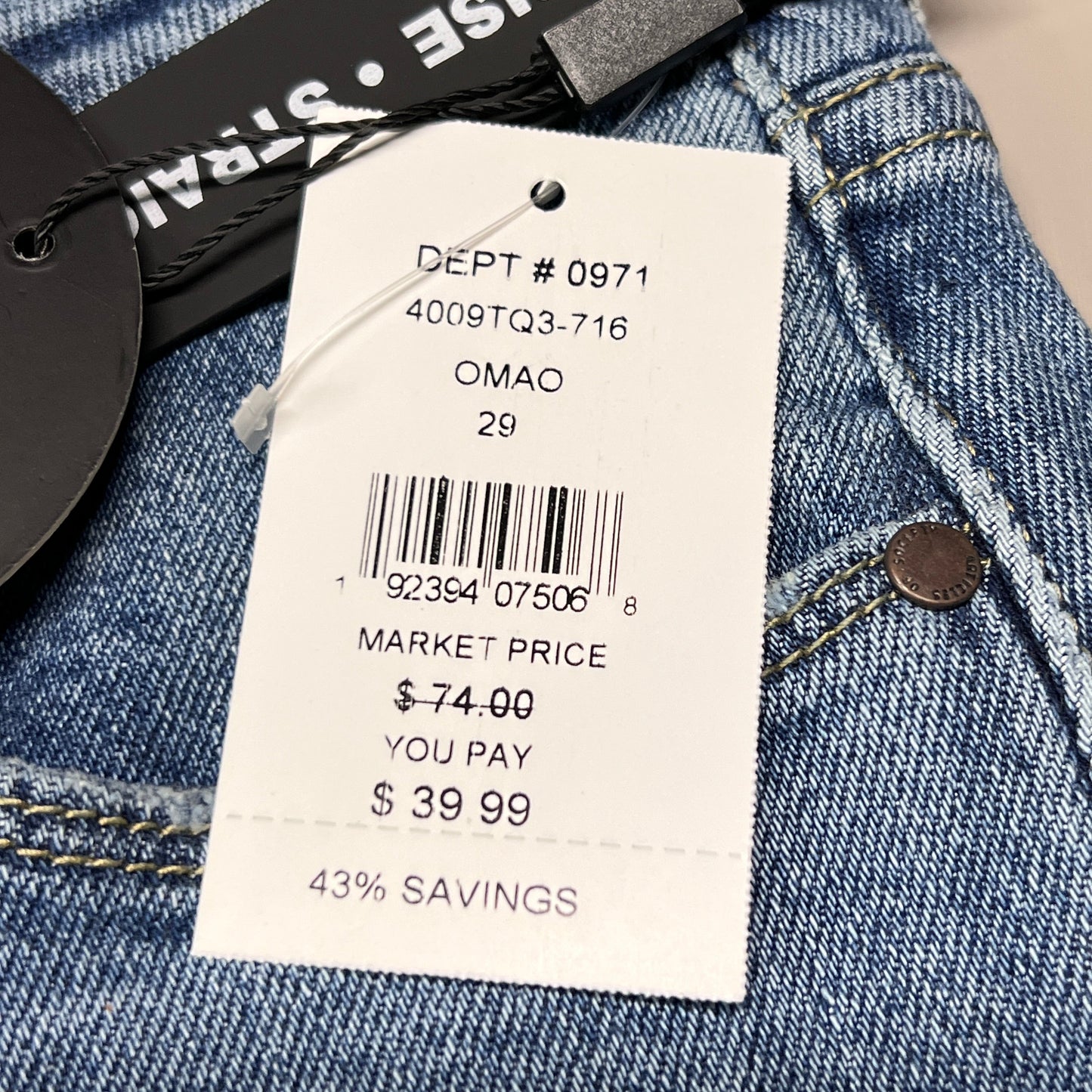 ARTICLES OF SOCIETY OMAO High Rise Denim Jeans Women's Sz 29 Blue 4009TQ3-716 (New)