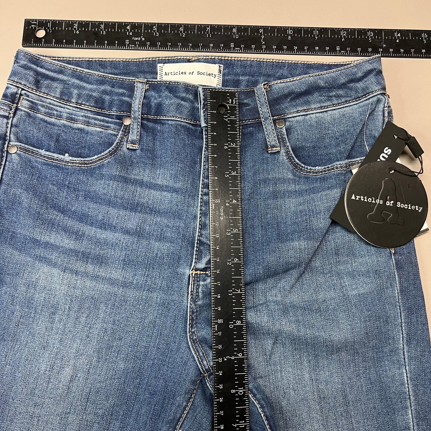 ARTICLES OF SOCIETY Pearl City Denim Jeans Women's Sz 26 Blue 4018PLV-712 (New)