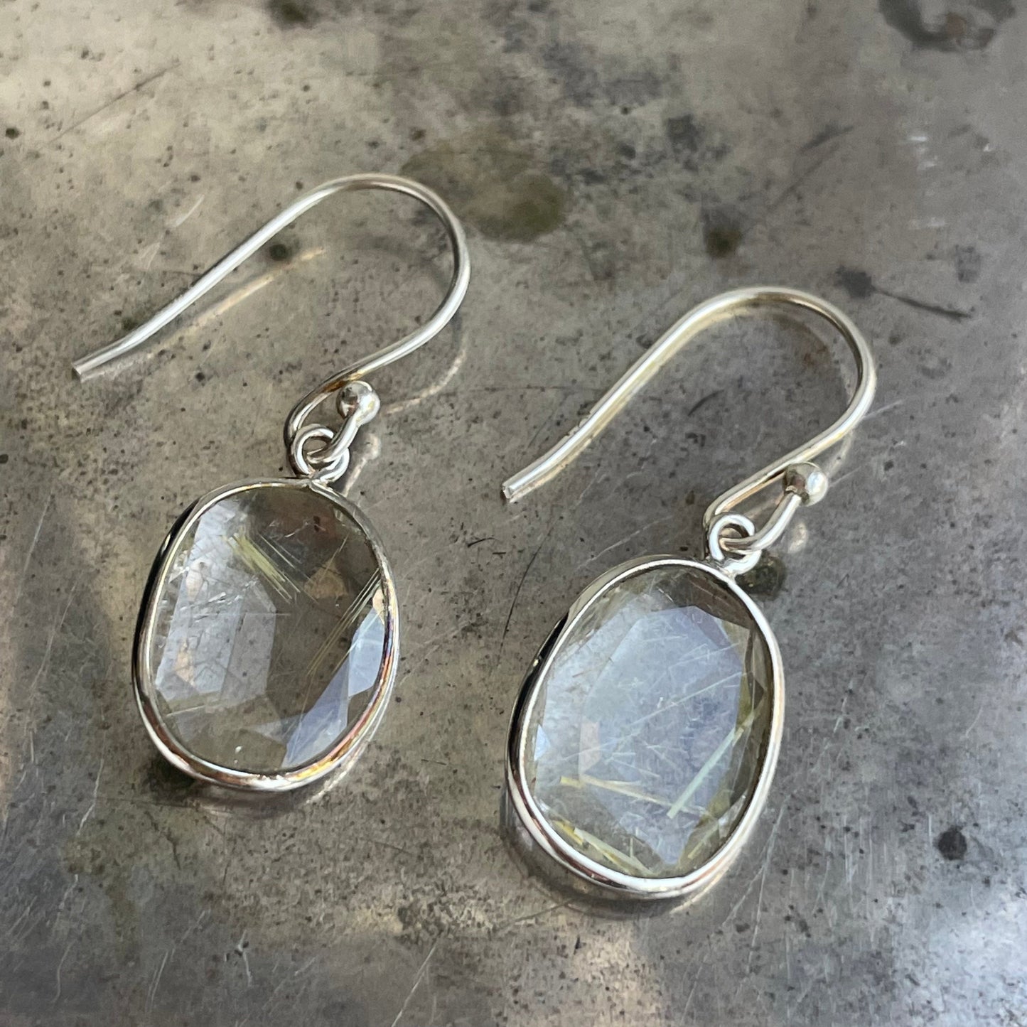 Golden Rutile Danglers