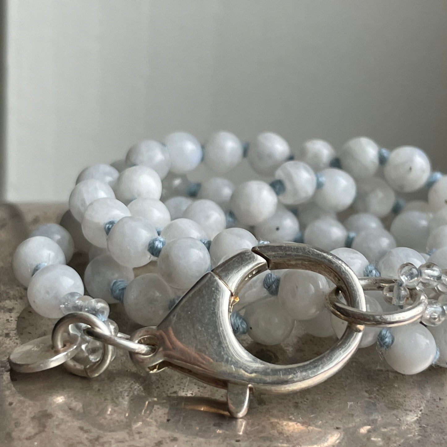 Rainbow Moonstone Medium + Clasp