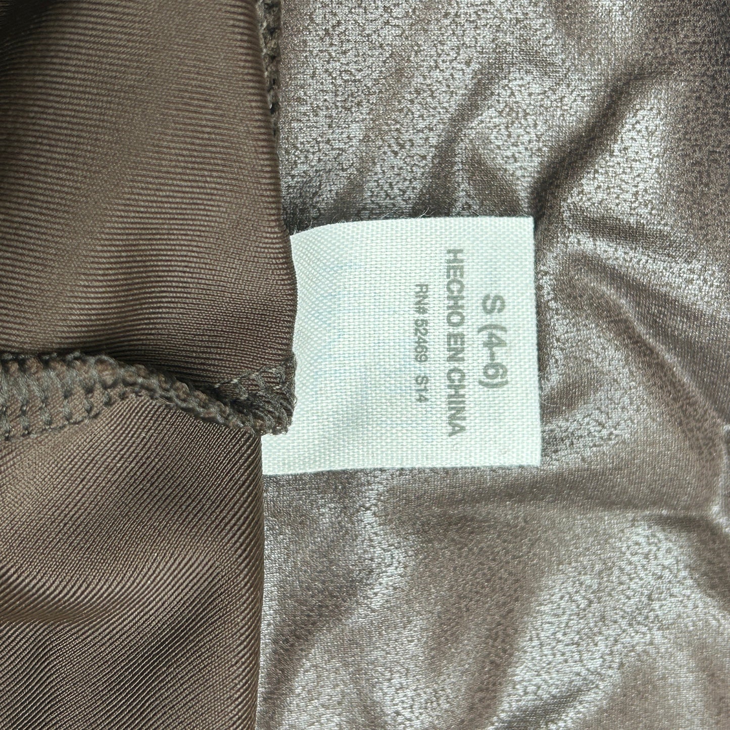 TIME AND TRU Women's Faux Leather Leggings Sz S 4-6 Brown (New)