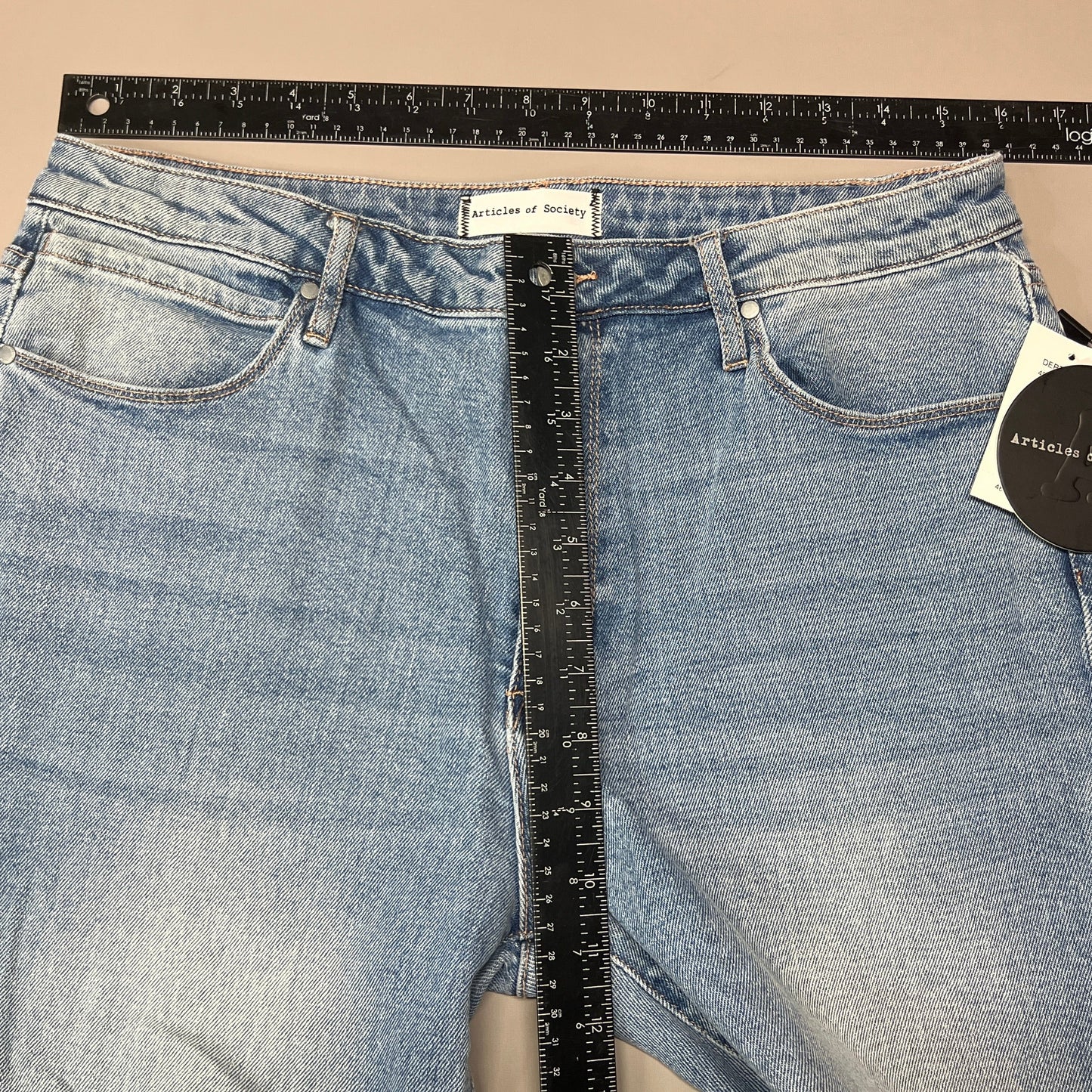 ARTICLES OF SOCIETY Orchidland Ripped Denim Jeans Women's Sz 30 Blue 4009TQ3-717 (New)