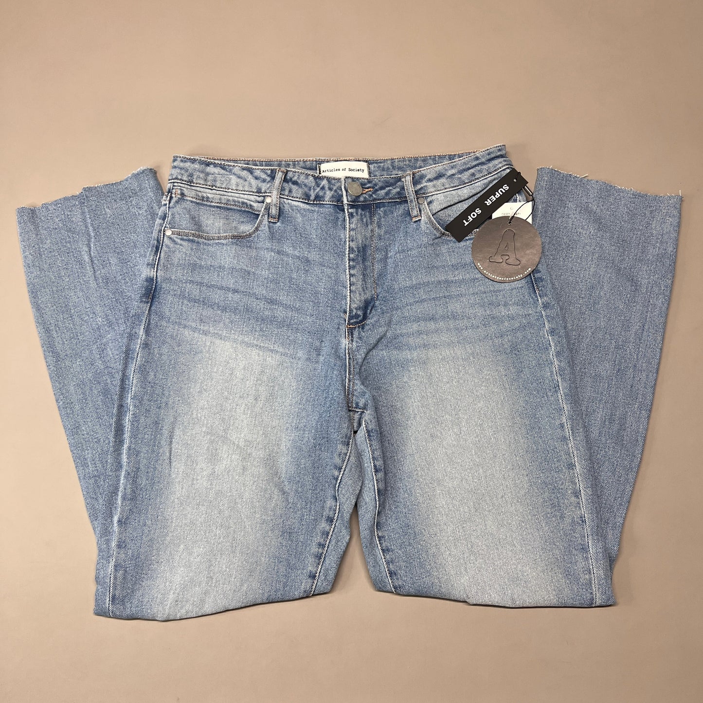 ARTICLES OF SOCIETY Orchidland Ripped Denim Jeans Women's Sz 28 Blue 4009TQ3-717 (New)