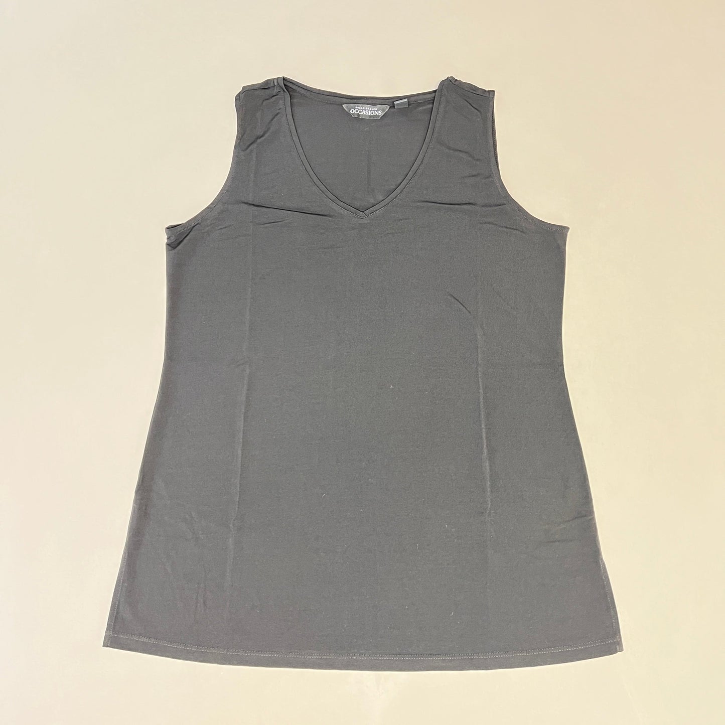 SUSAN GRAVER Knit Cardigan & Tank Set Women's Sz XL Grey / Black A384258F19670 (New)