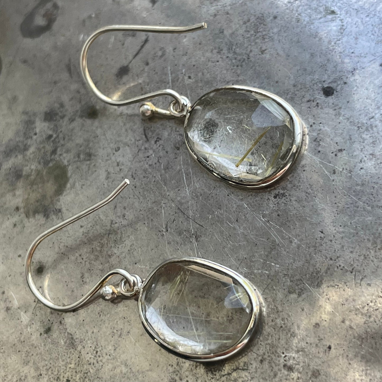 Golden Rutile Danglers