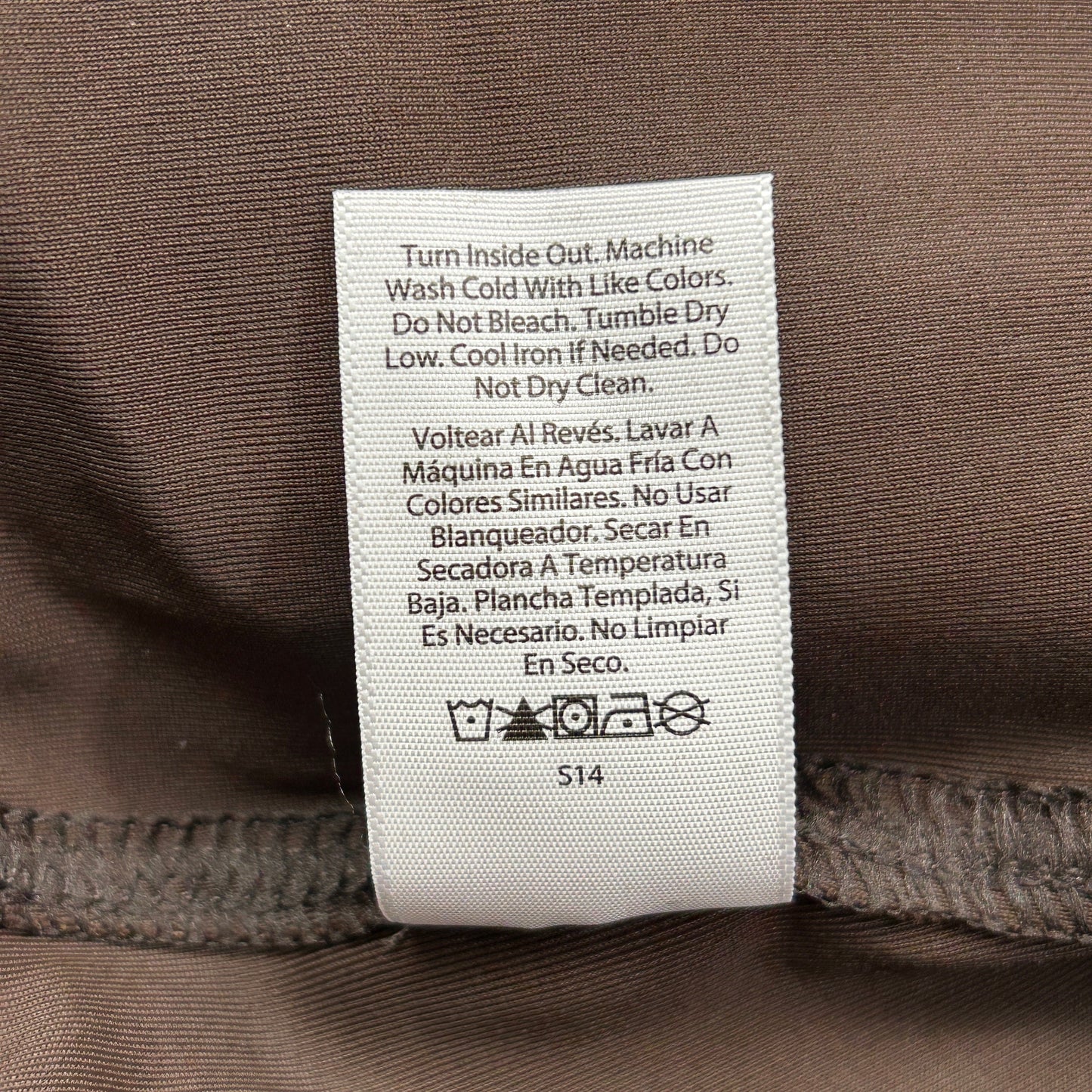 TIME AND TRU Women's Faux Leather Leggings Sz S 4-6 Brown (New)