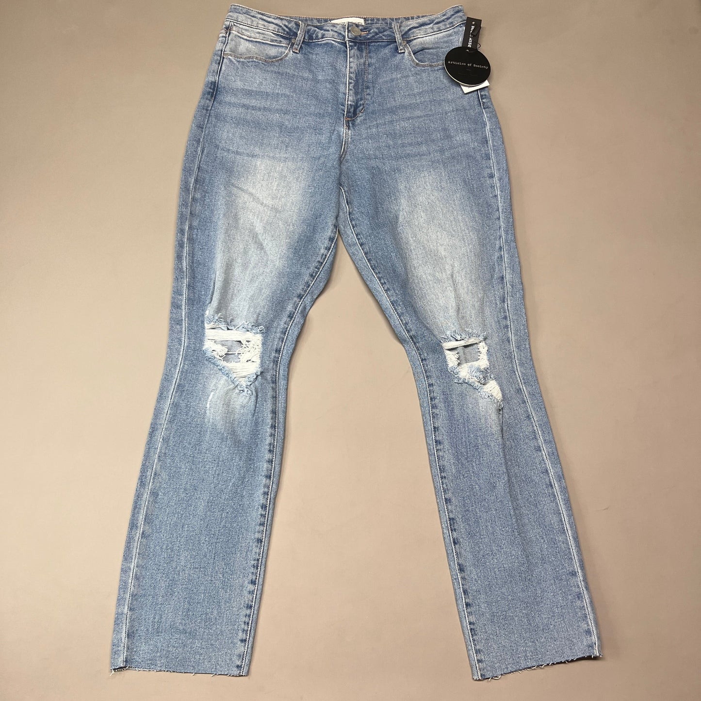 ARTICLES OF SOCIETY Orchidland Ripped Denim Jeans Women's Sz 29 Blue 4009TQ3-717 (New)