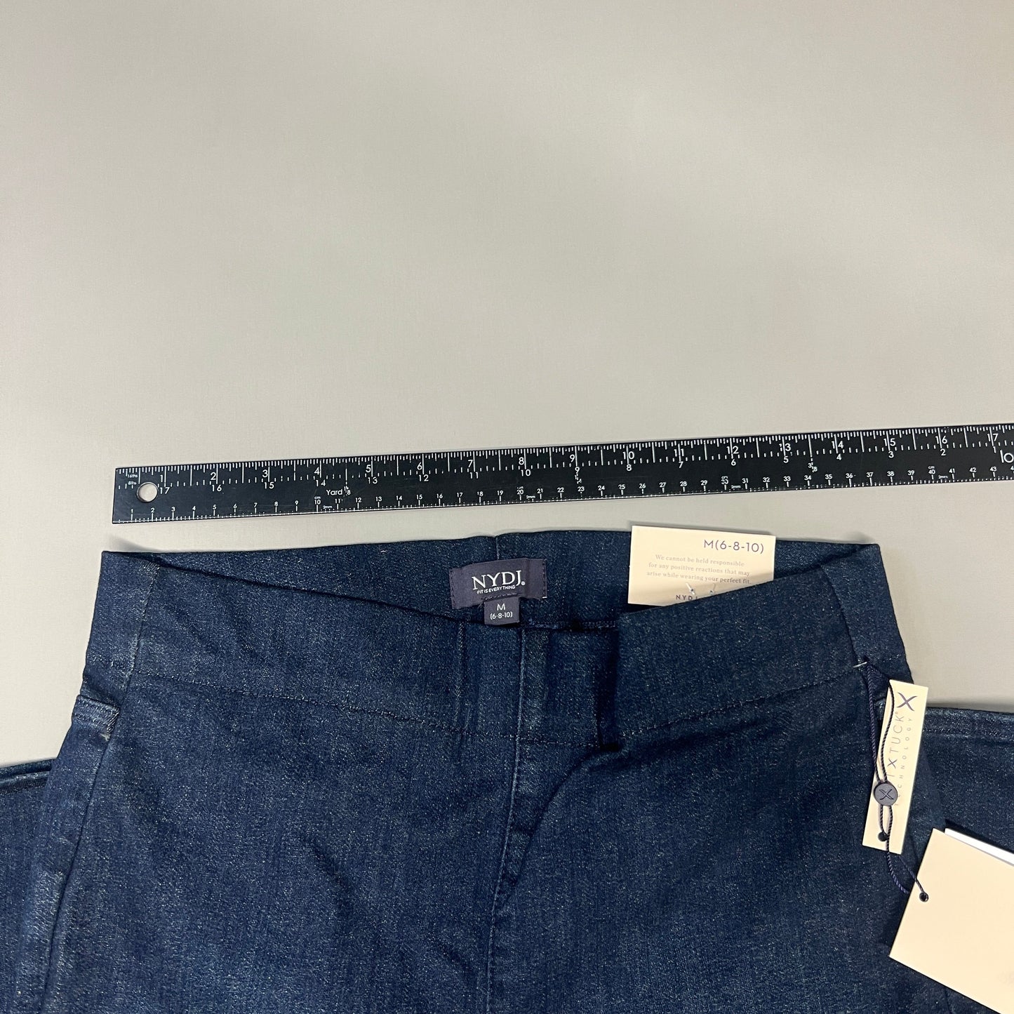 NYDJ Pull On Slim Boot Spanspring Denim Jeans Women's Sz M Kenzie MMNS8524 (new)