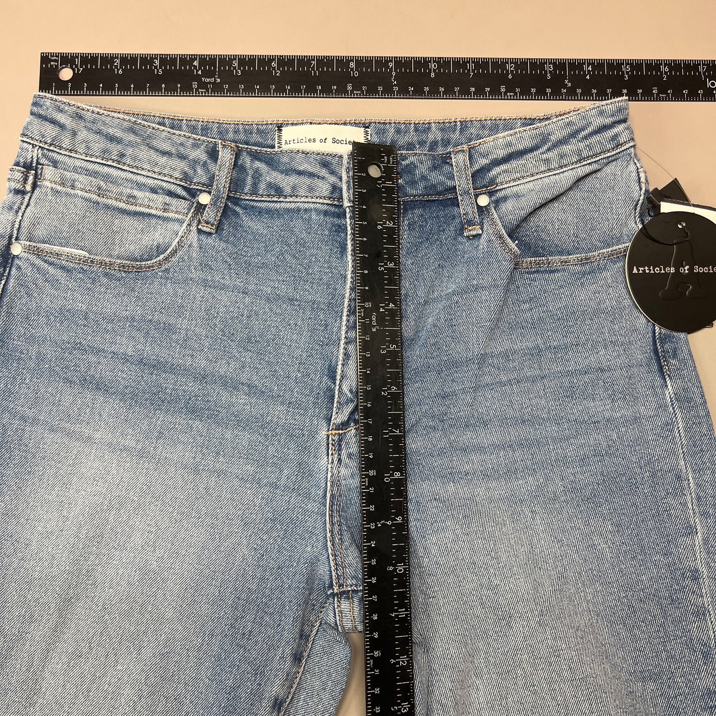 ARTICLES OF SOCIETY Orchidland Ripped Denim Jeans Women's Sz 27 Blue 4009TQ3-717 (New)