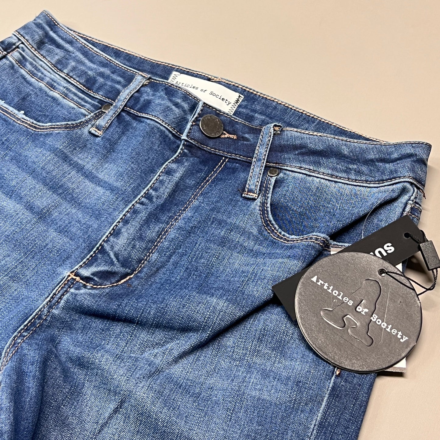 ARTICLES OF SOCIETY Pearl City Denim Jeans Women's Sz 26 Blue 4018PLV-712 (New)