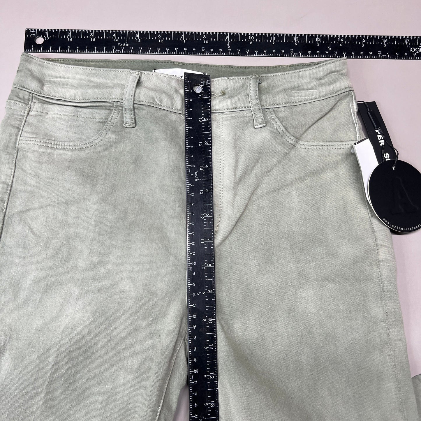 ARTICLES OF SOCIETY London Cropped Flare Pants In Lihue Women's Sz 27 Olive 5056CR-722 (New)