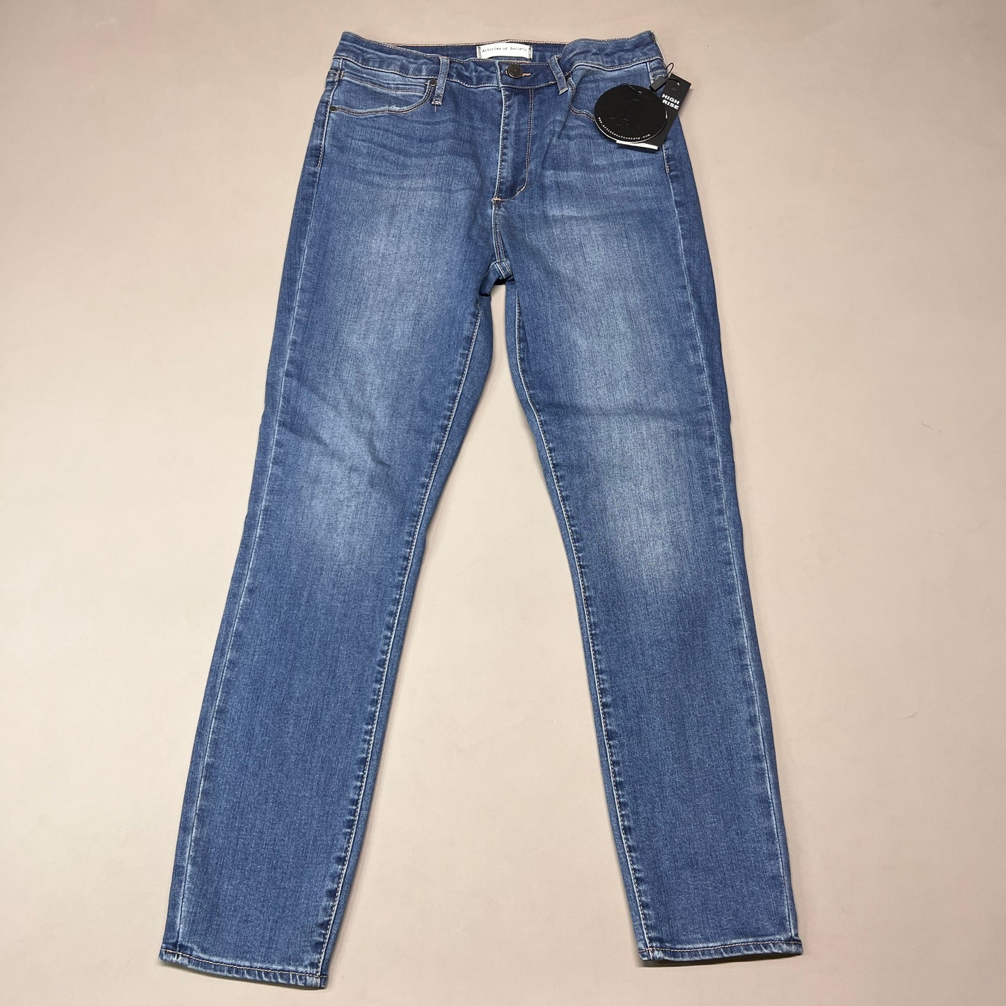 ARTICLES OF SOCIETY Pearl City Denim Jeans Women's Sz 28 Blue 4018PLV-712 (New)