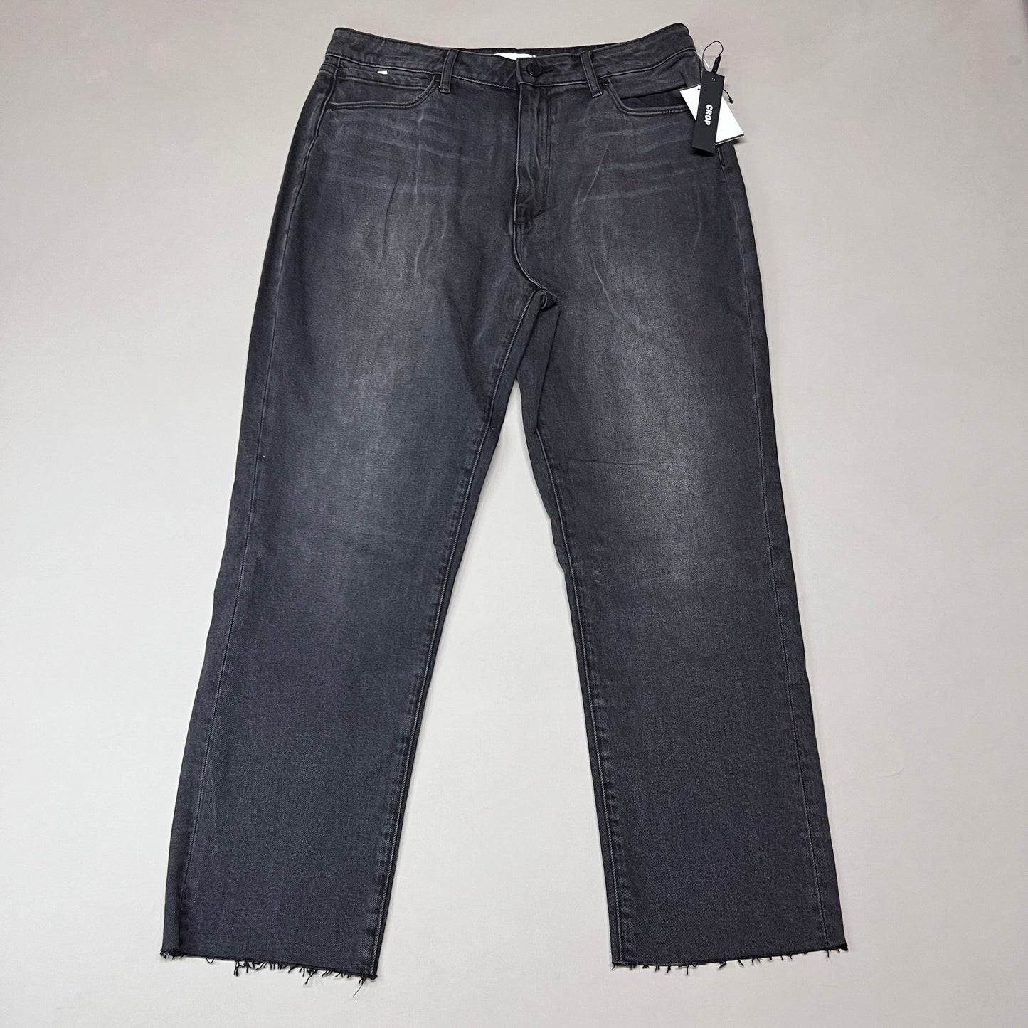 ARTICLES OF SOCIETY Kate Eleele Raw Hem Cropped Jeans Women's Sz 30 Black 4810TQB-720 (New)