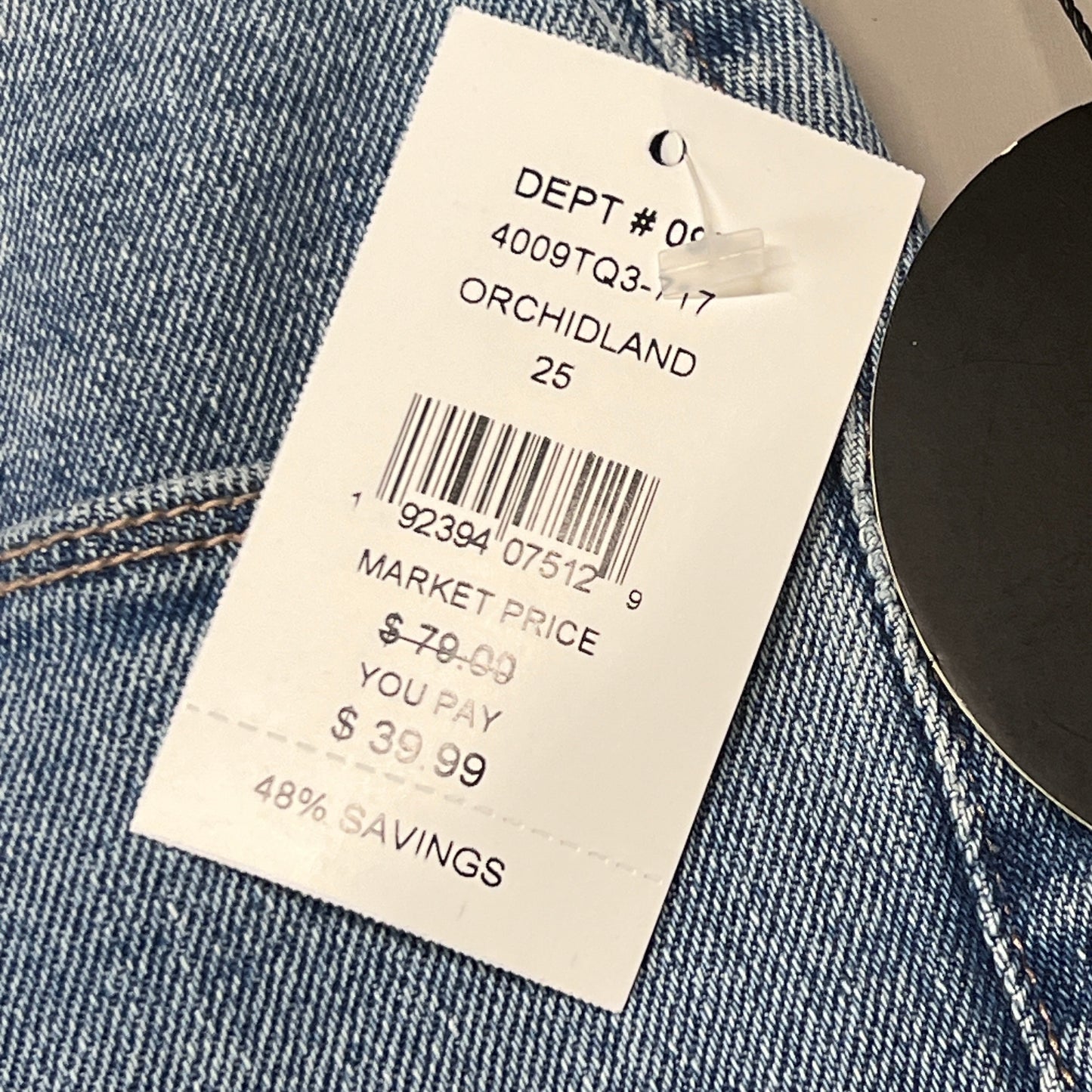ARTICLES OF SOCIETY Orchidland Ripped Denim Jeans Women's Sz 25 Blue 4009TQ3-717 (New)