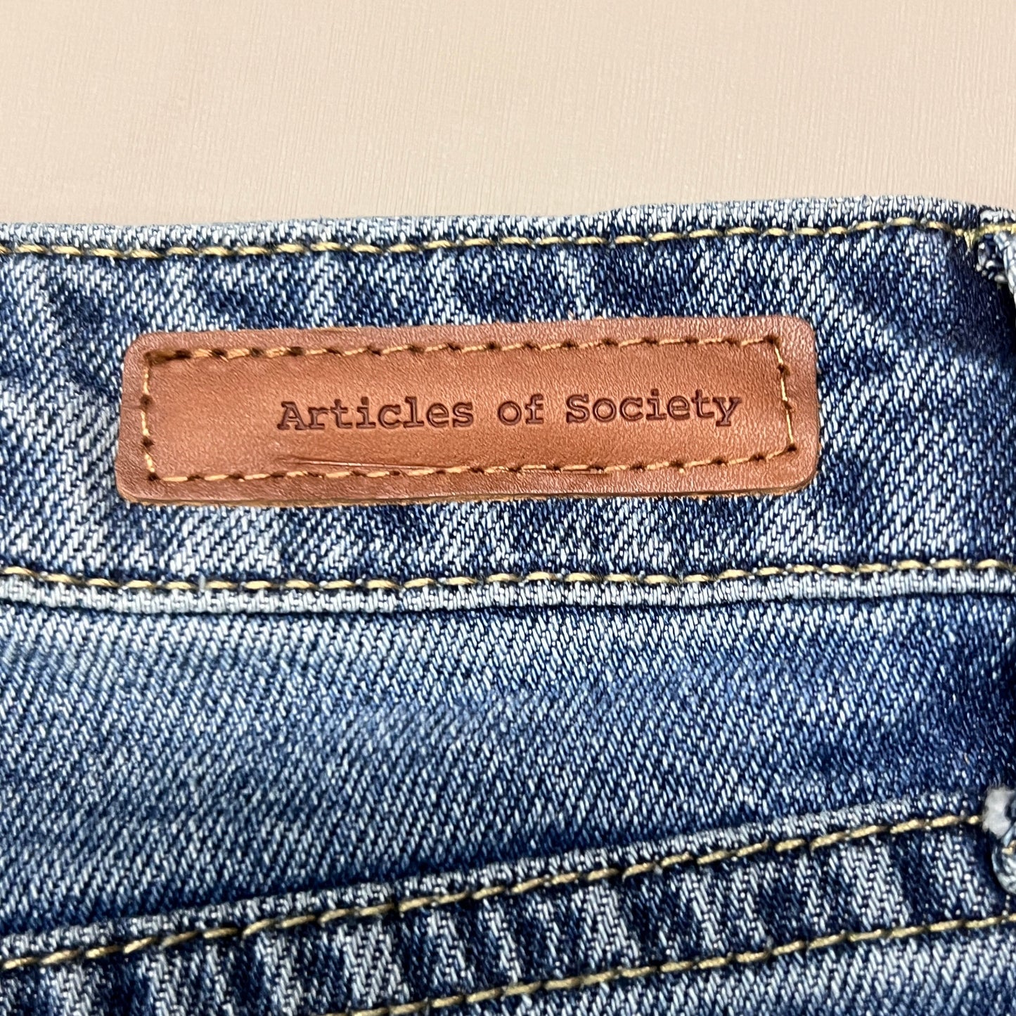 ARTICLES OF SOCIETY OMAO High Rise Denim Jeans Women's Sz 26 Blue 4009TQ3-716 (New)